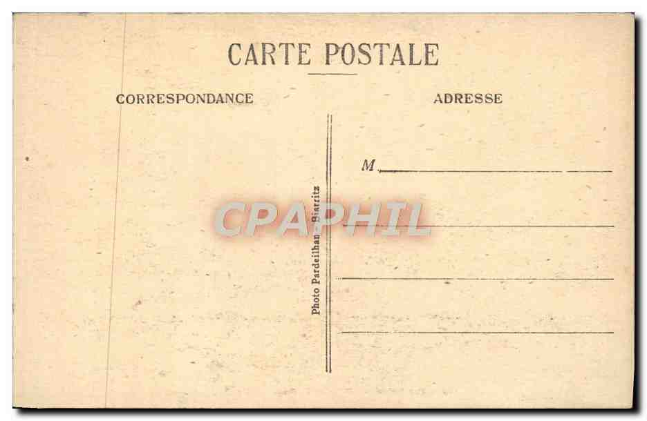 CPA Biarritz Golfe de Gascogne Bords de L'Ocean — Verso