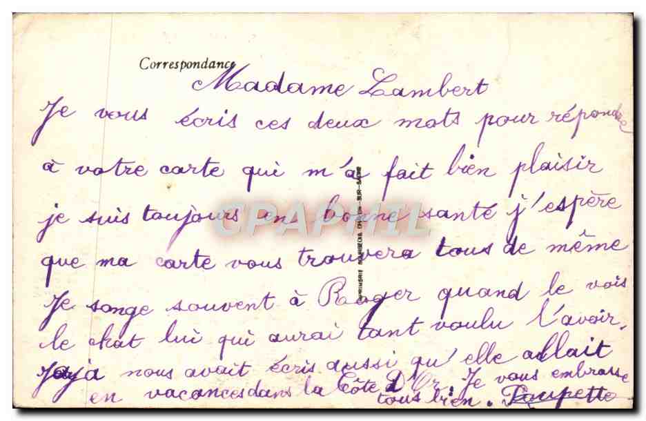 CPA St Honore Les Bains Parc Etablissement et Thermal Hotel — Rückseite