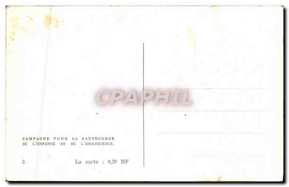 CPA Enfants — Rückseite