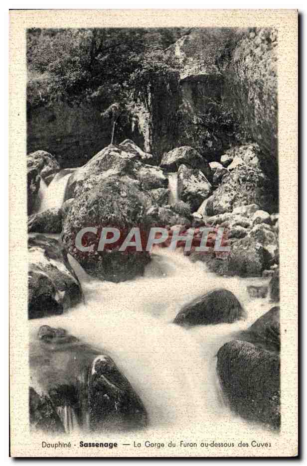 CPA Sassenage La gorge du Furon au dessous des Cuves