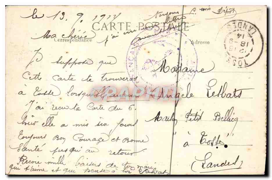 CPA Toulon Le Mourillon Le Fort Saint Louis  — Verso