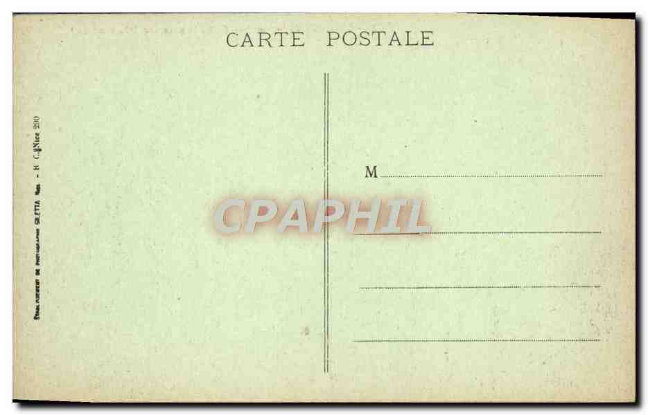 CPA Menton Le Port Bateaux de Plaisance — Rückseite