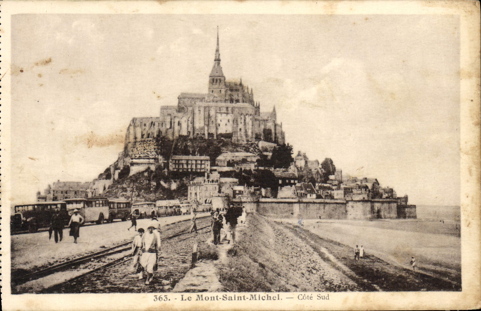 CPA Le Mont Saint Michel Cote Sud