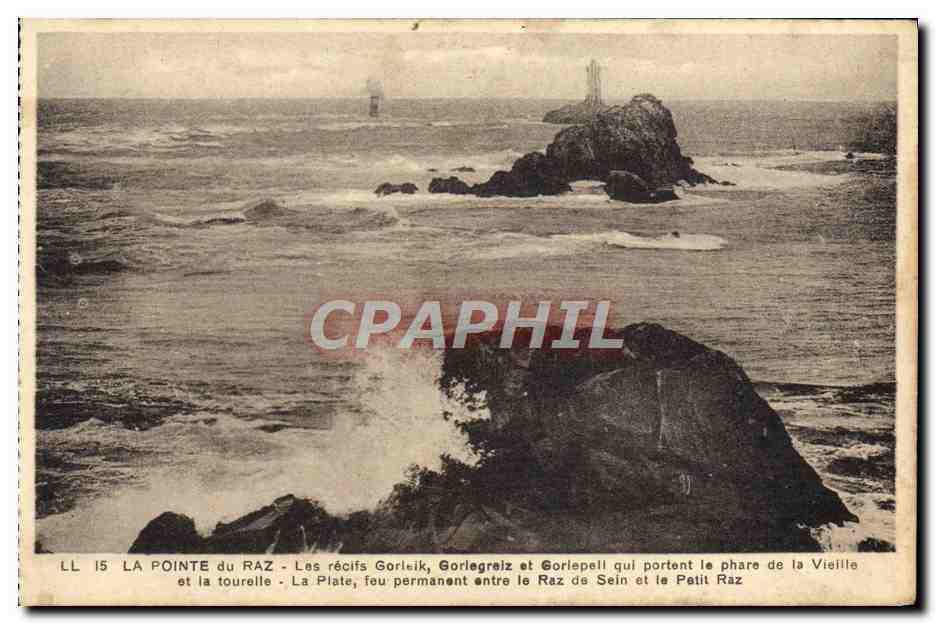 CPA La Pointe Du Raz Les Recifs Gorleik Gorlegreiz et Gorlepell