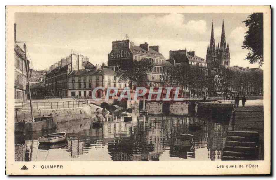 CPA Quimper Les Quais De L'Odet