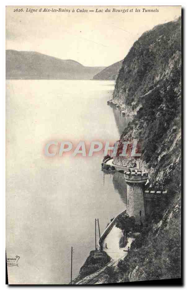 CPA Ligne d'Aix les Bains a Culoz Lac du Bourget et les tunnels