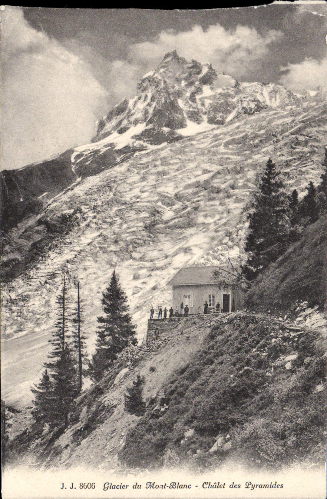 Glacier du Mont-Blanc - Châlet des Pyramides — J. J. 8606 — Jullien frères, Genève
