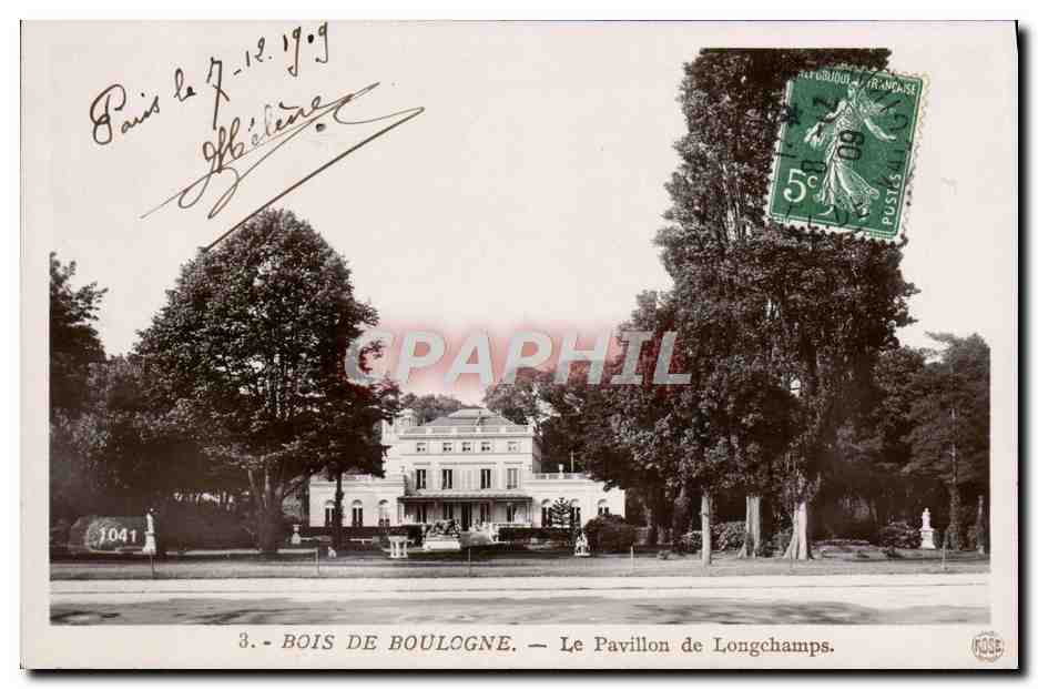 CPA Bois De Boulogne Le Pavillon de Longchamps