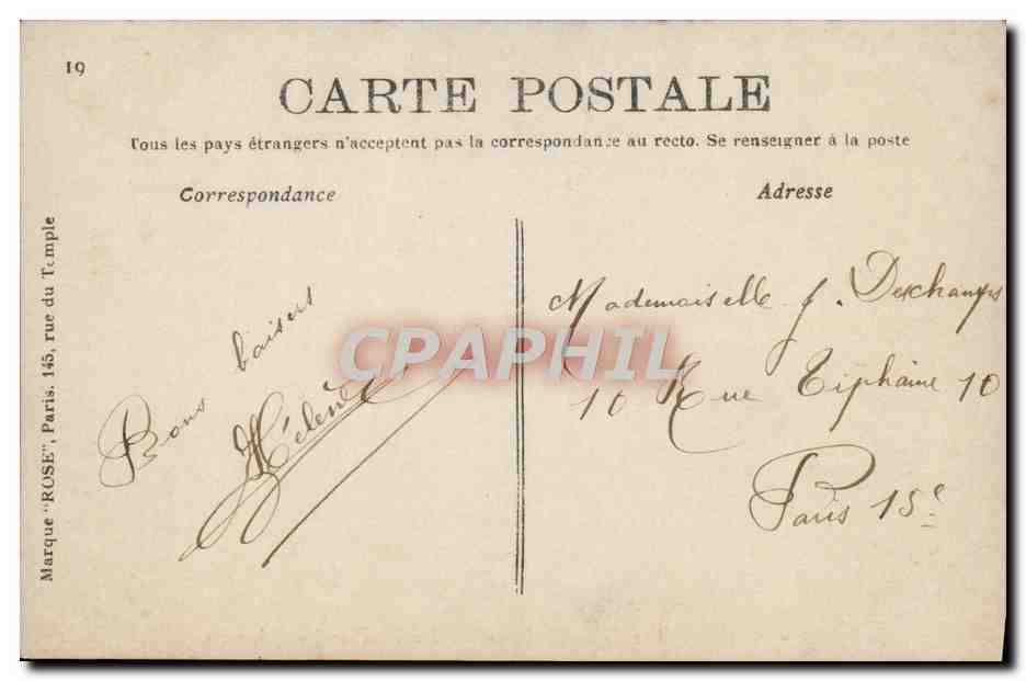 CPA Bois De Boulogne Le Pavillon de Longchamps — Rückseite