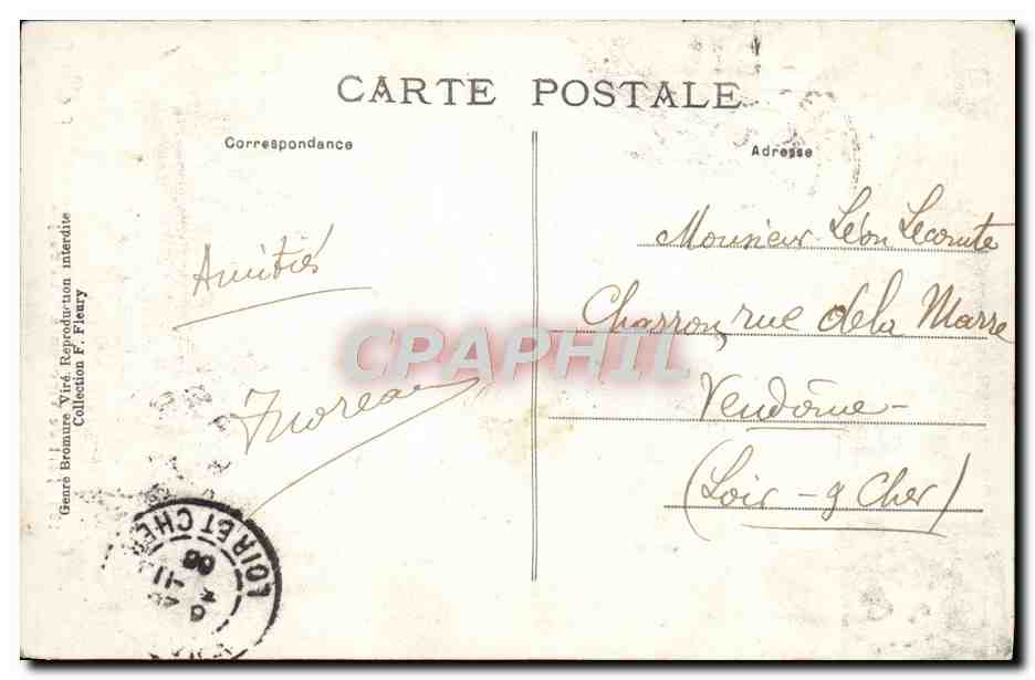 CPA Vincennes Le donjon — Rückseite