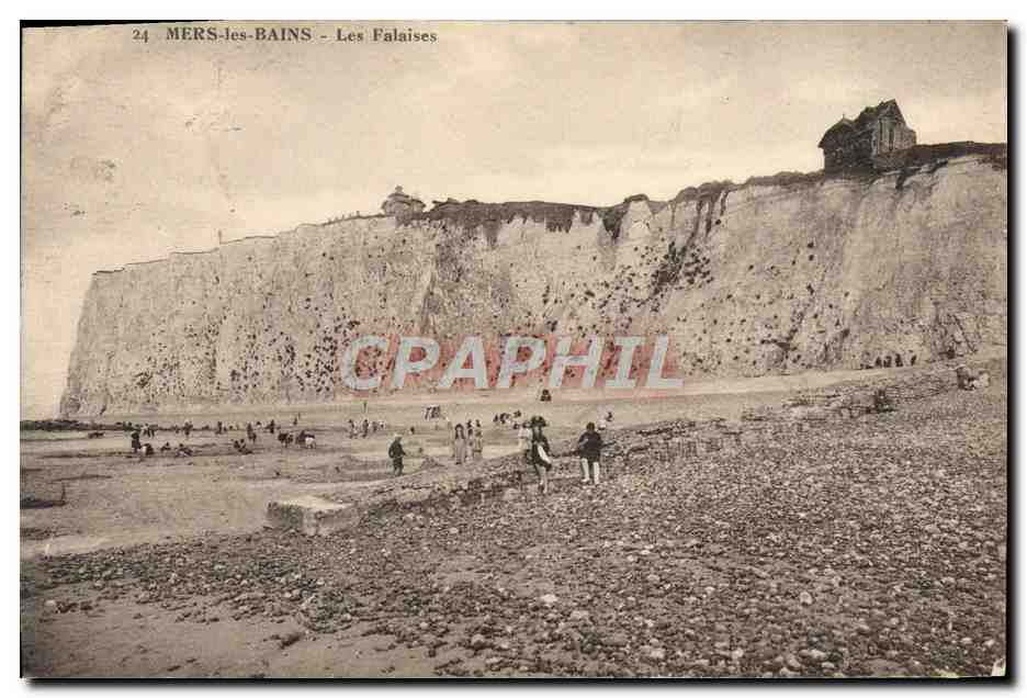 CPA Mers Les Bains Les Falaises
