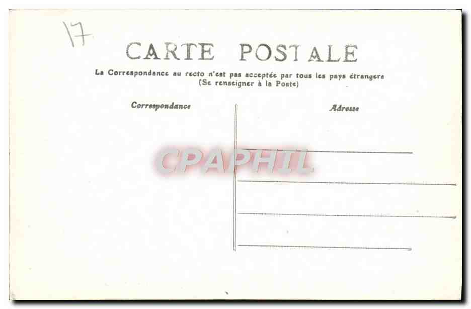 CPA Rochefort Sur Mer Une Allee du Jardin de la prefecture Maritime — Back