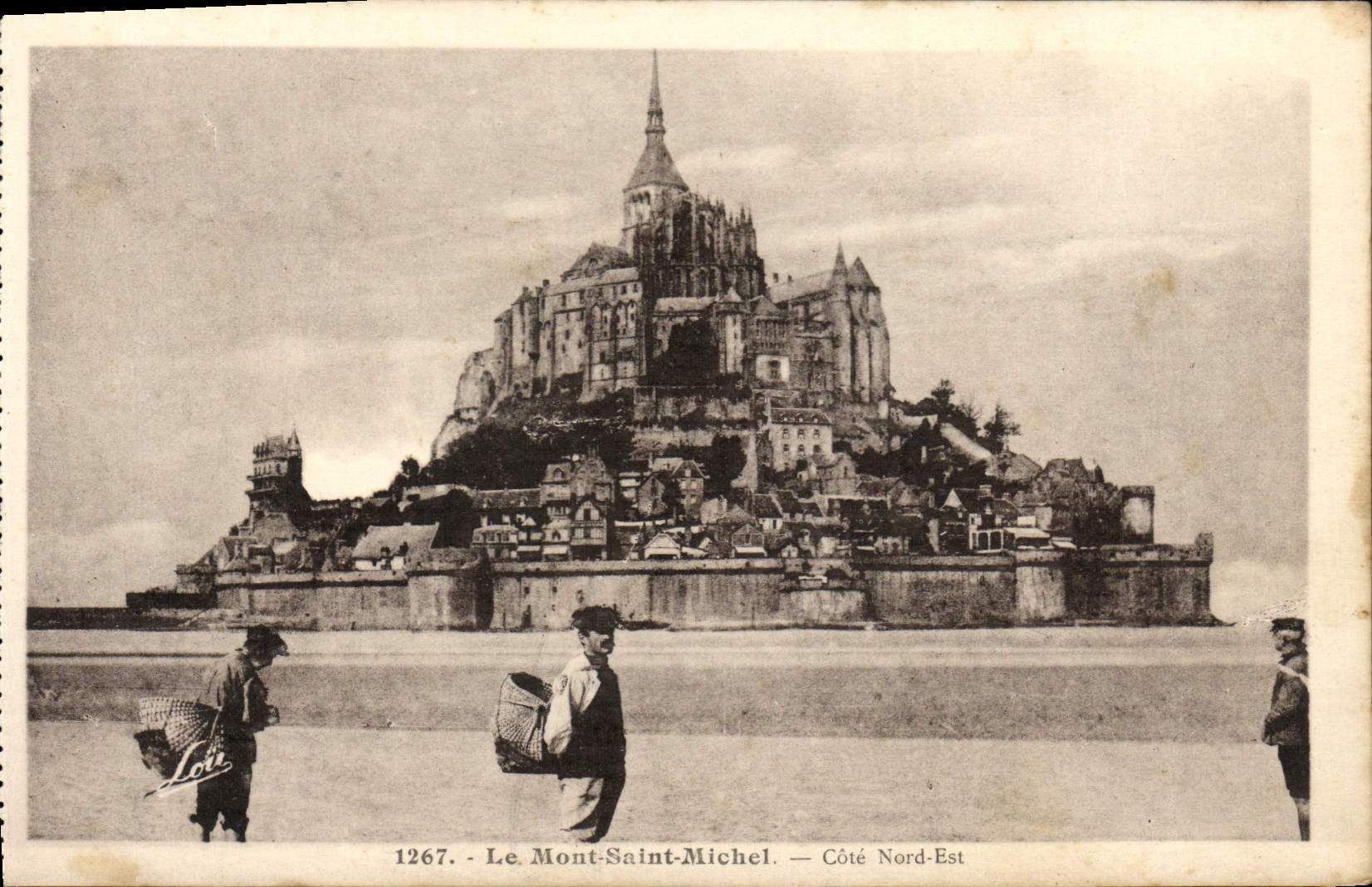 CPA Le Mont Saint Michel Cote Nord Est Peche Pecheur 