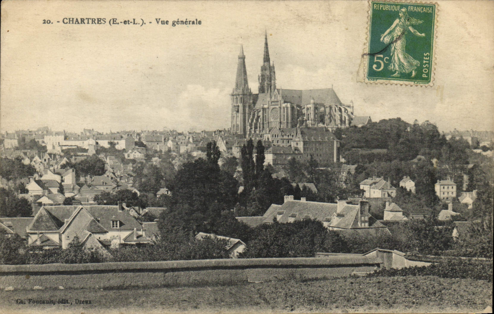 Chartres (E.-et-L.) — Allgemeine Ansicht — Ch. Foucault, Dreux - Vorderseite