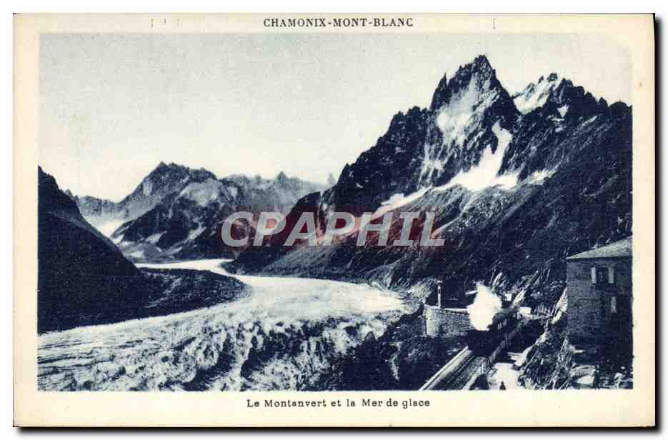 CPA Chamonix Mont Blanc Le Montanvert et la mer de glace
