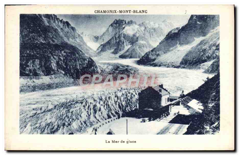 CPA Chamonix Mont Blanc La mer de glace