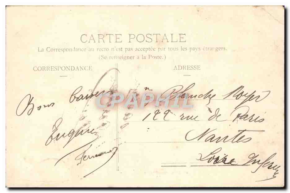 CPA Belfort Vue Generale Prise Du Lycee — Verso