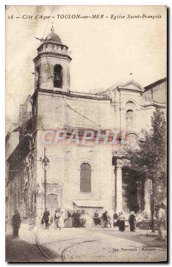 Côte d'Azur — TOULON-sur-MER — Église Saint-François — Imp. Provençale, Marseille