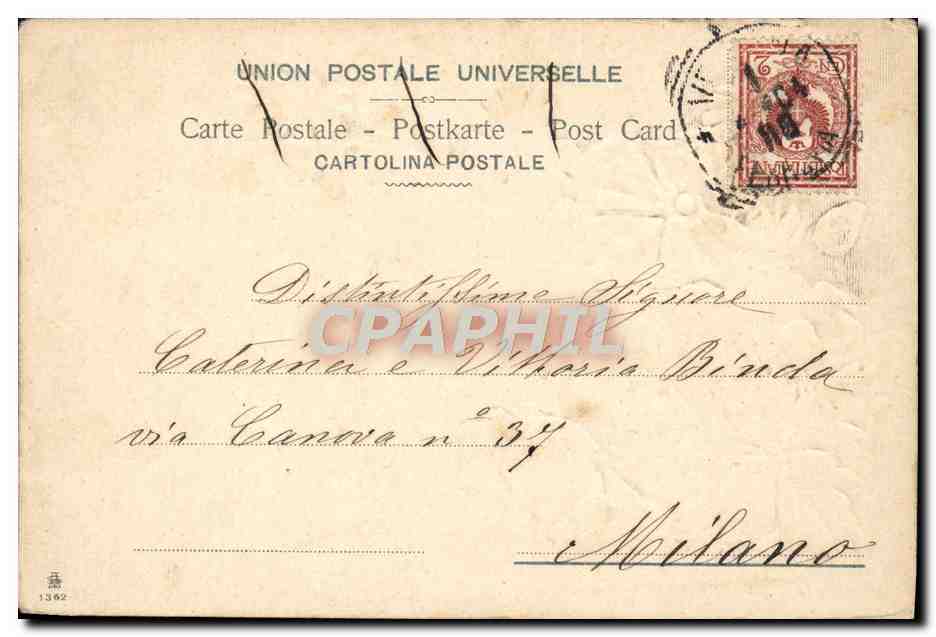 CPA Fleurs Paques — Verso