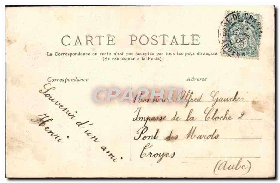 Jeune femme en guirlande fleurie — éditeur Guirlande Fleurie, n° de série non visible — Verso