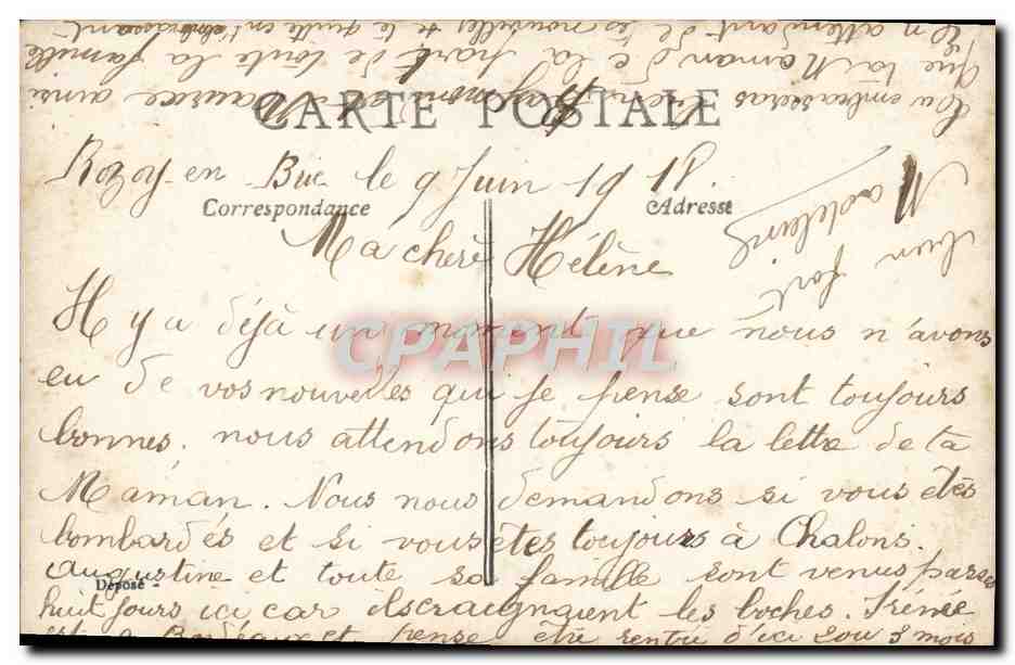 CPA Fantaisie Enfants — Verso