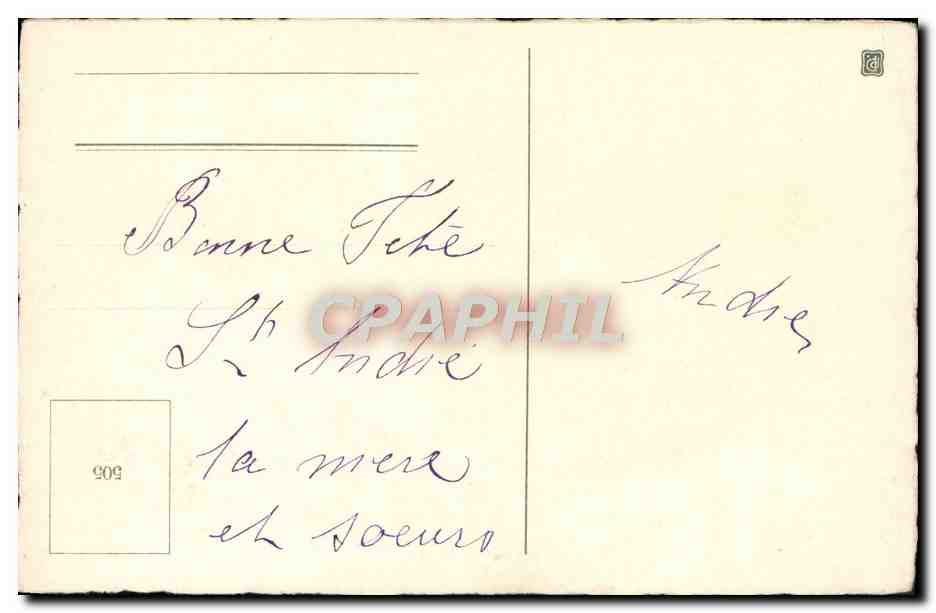 CPA Fantaisie Fleurs Bonne Fete — Verso