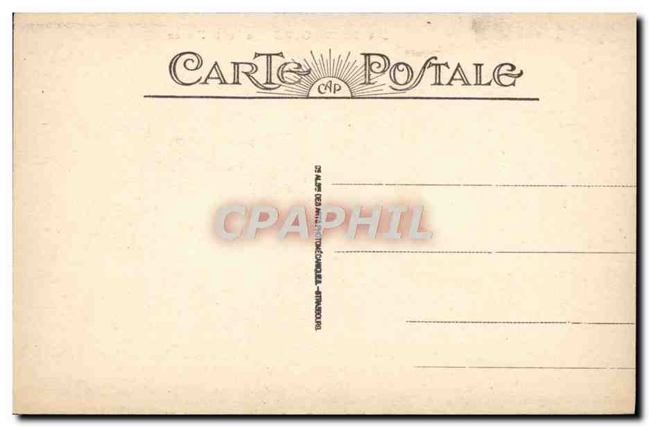 CPA Strasbourg La Petite France — Verso
