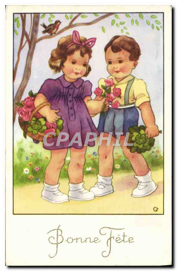 CPA Bonne Fete Enfants