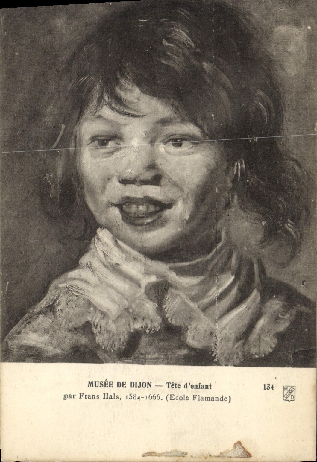 CPA Musee de Dijon Tete d'enfant Frans Hals