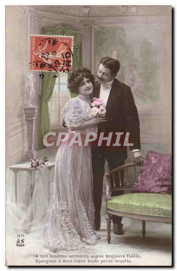 Couple en tenue de soirée — Paris — éditeur anonyme, n° 1171
