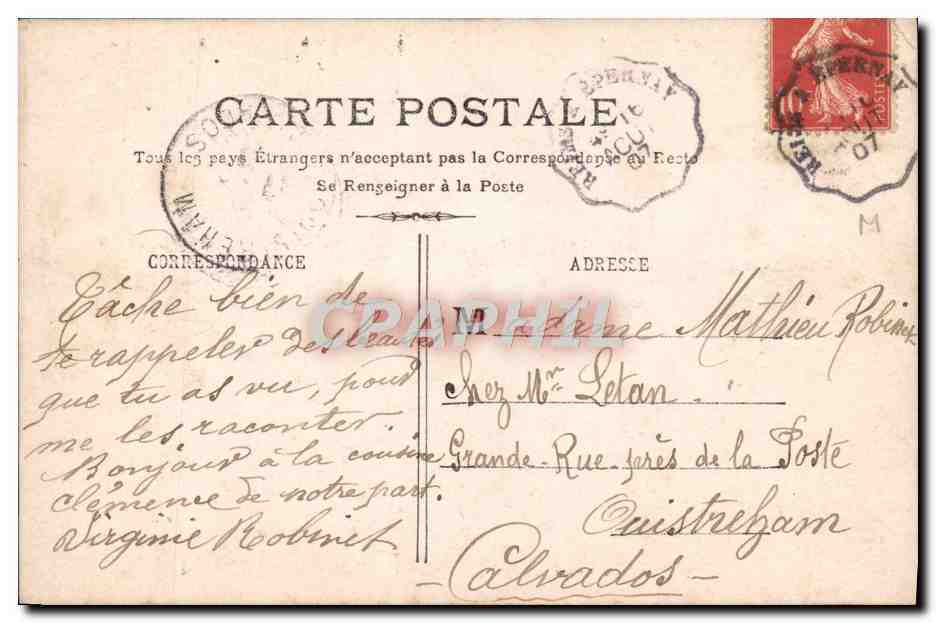 CPA Fantaisie Enfant  — Rückseite