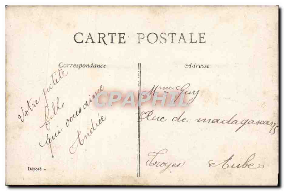 CPA Fantaisie Enfant Ste Marie — Rückseite