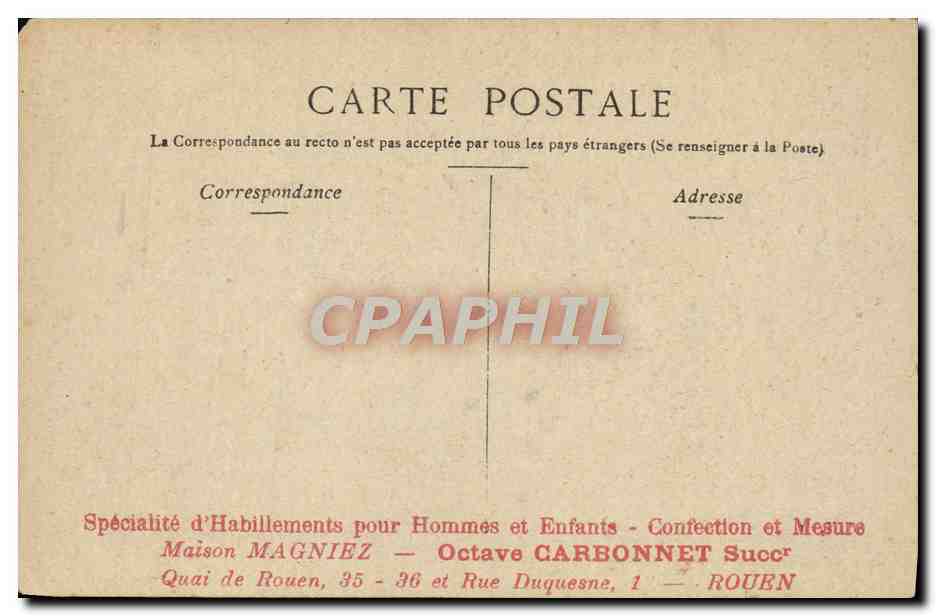 CPA Fantaisie Femme Horloge — Rückseite