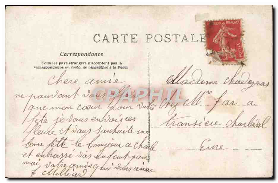 Fête de Sainte Louise — AOÛT 25 — J.K. — Verso