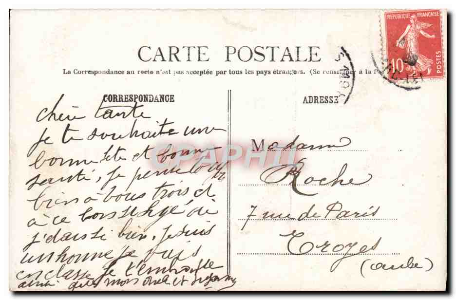 Vrouw en kind — Sainte Charlotte — nr. 622 — Achterkant