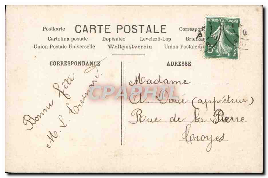 CPA Fantaisie Enfant — Rückseite