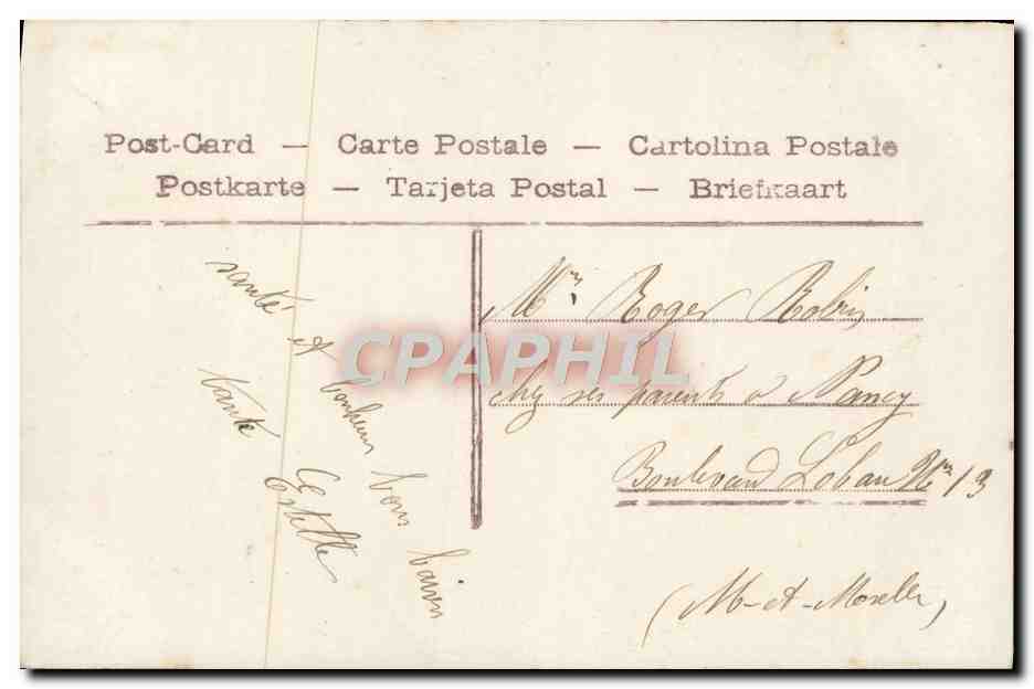 CPA Fantaisie Enfant — Rückseite