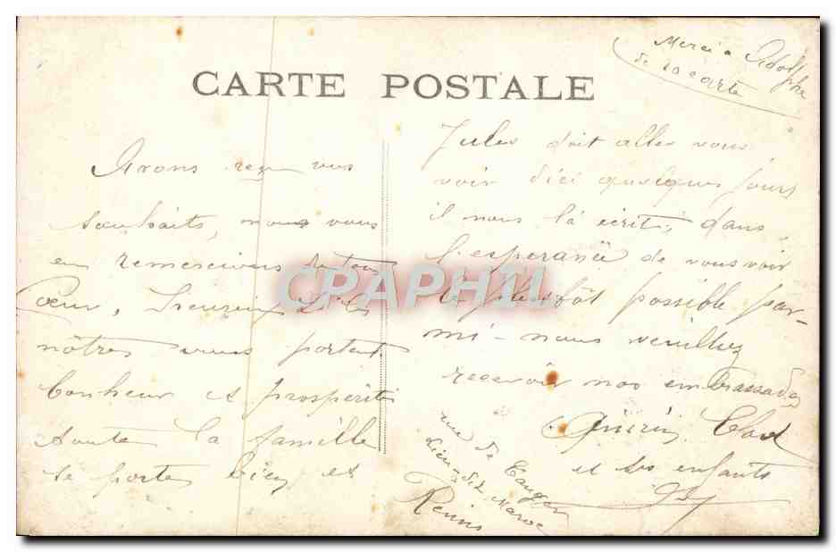 Femme en robe bleu pâle et manteau de fourrure — scène de forêt hivernale — éditeur EXTRA, n° 734 — Verso