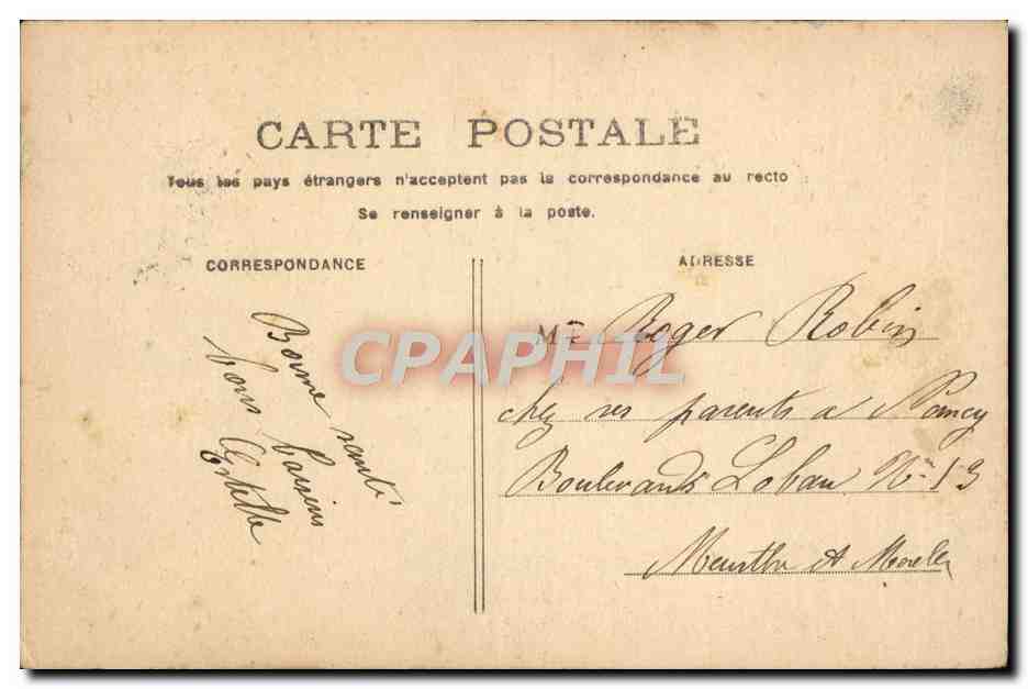 CPA Fantaisie Enfant — Rückseite