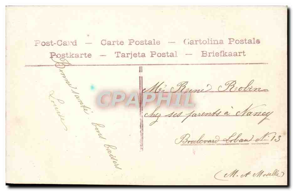 CPA Fantaisie Femme — Verso