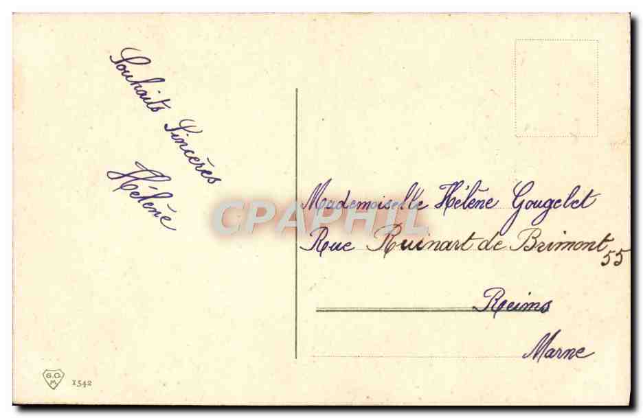 CPA Fantaisie Bonne annee — Back
