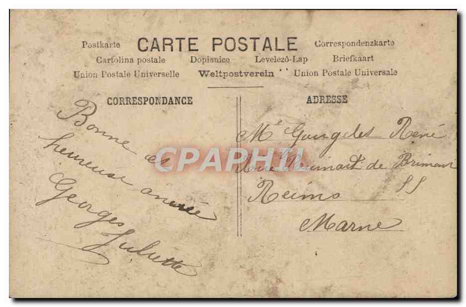 Jeune femme en manteau fourré — neige — H.K.C. n° 5216 — timbre 5c vert — Rückseite