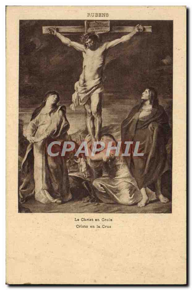CPA Rubens Le Christ en croix 
