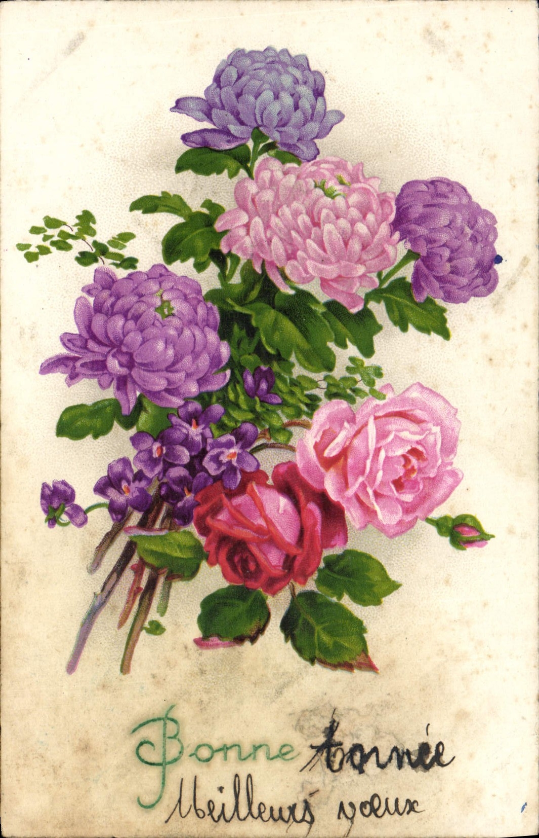 CPA Fantaisie Fleurs