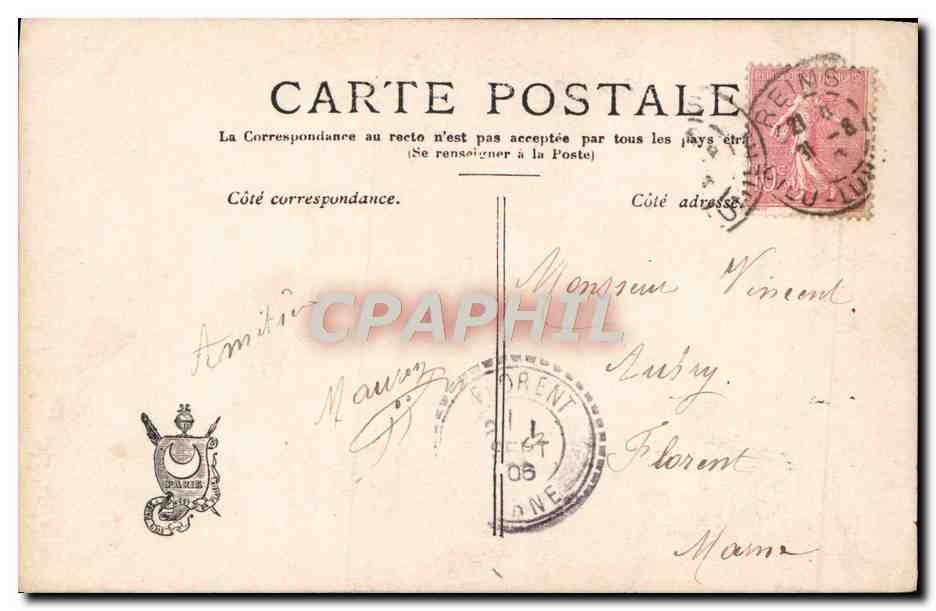 Nouveau couple — Paris — éditeur Paris, n° 3.087 — Reverso