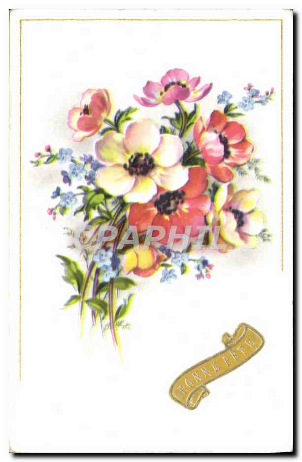 CPA Fantaisie Fleurs