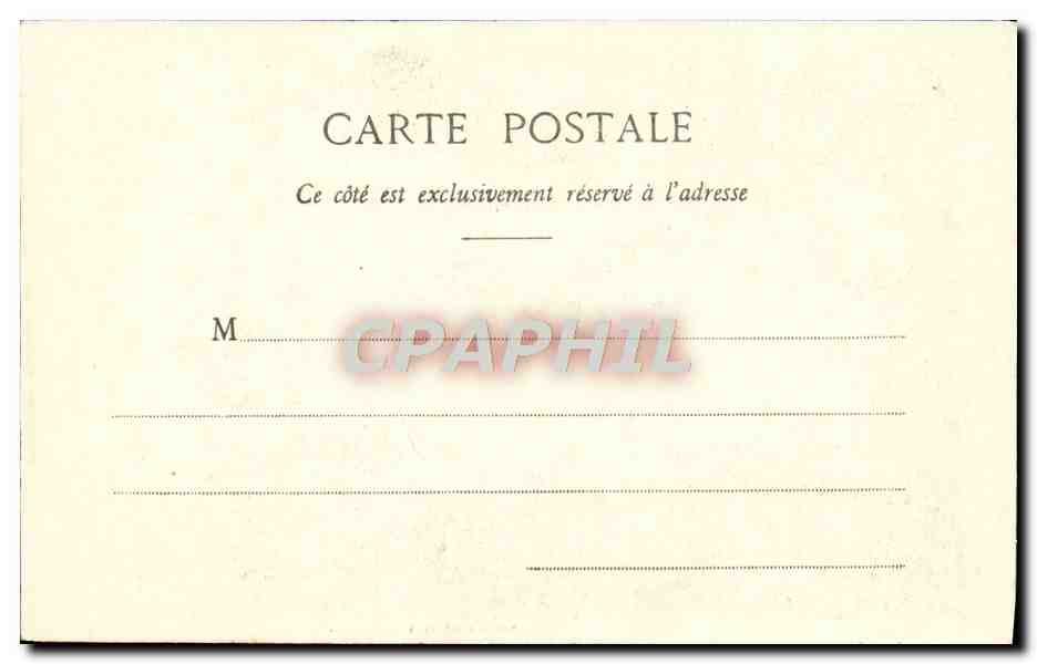 CPA Fantaisie Femme Pierrot pere de famille — Verso
