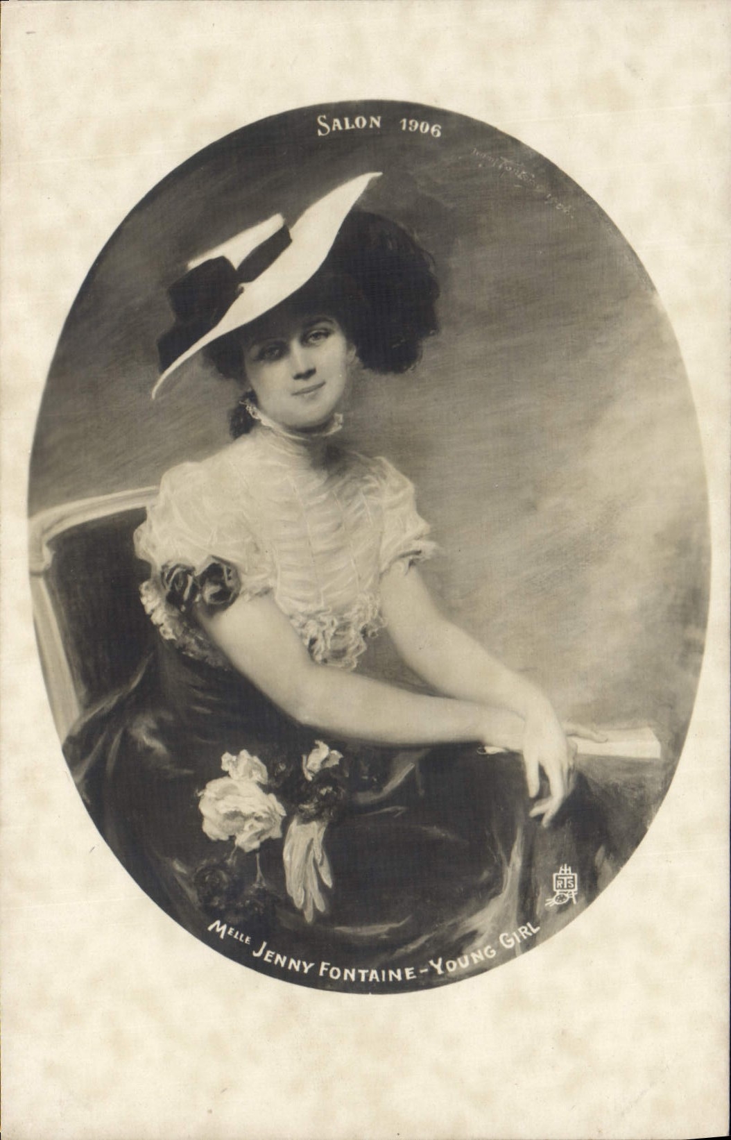 Melle Jenny Fontaine — Muchacha joven — SALON 1906 — Raphael Tuck & Fils, No. 56