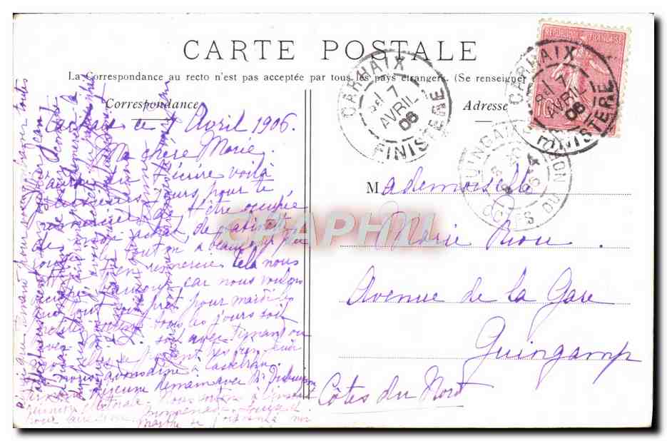 CPA Fantaisie Evian les Bains Barques du leman — Rückseite