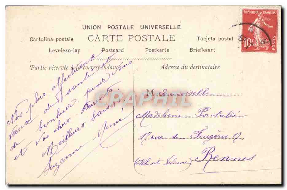 CPA Fantaisie Enfant — Verso